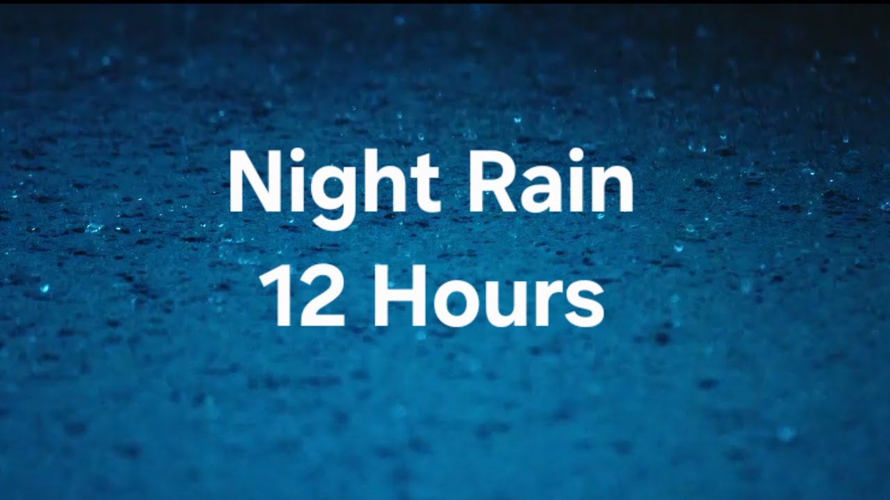 Rainy Ocean Night 🌧️🌊 | 12 Hours of Deep Sleep Sounds (Dimmed screen) 