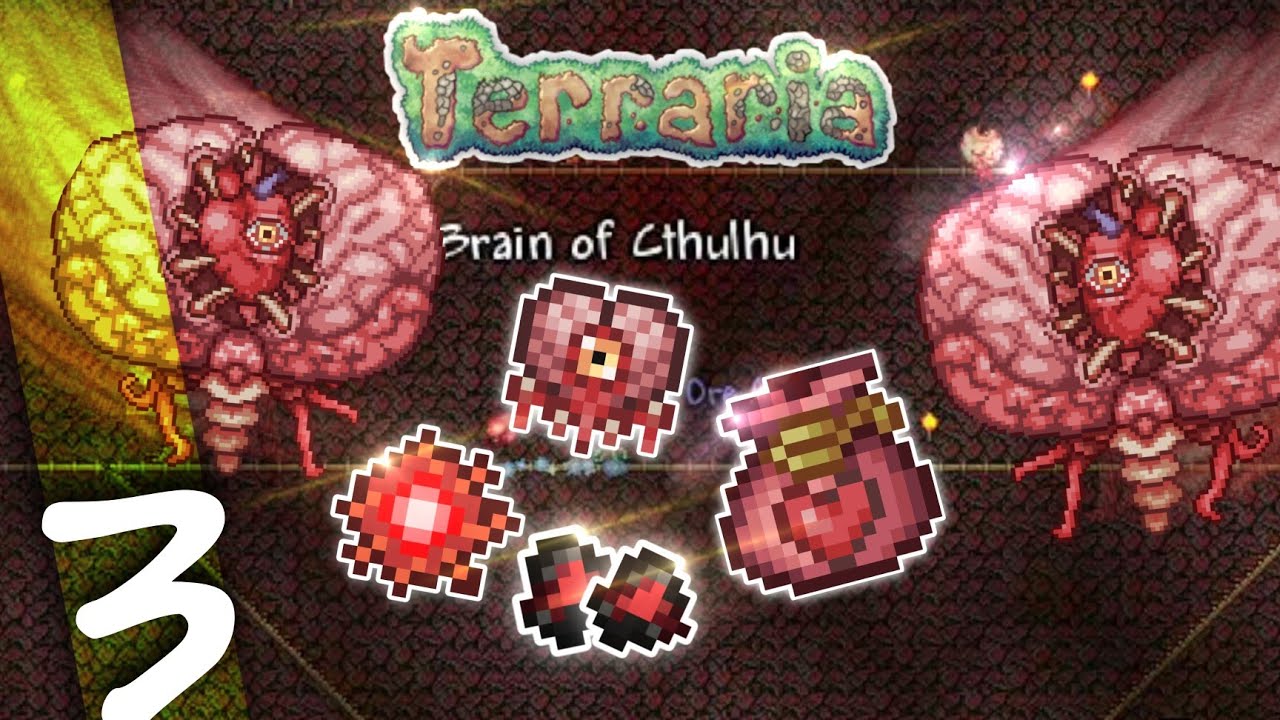 اپیزود آموزشی تراریا قسمت سوم | کشتن باس مغز 💀❌terratia mobile