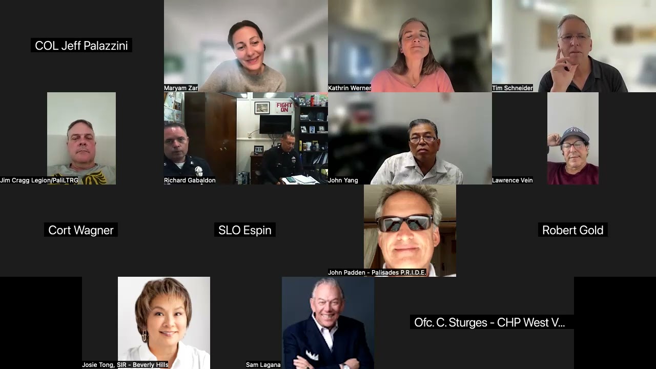 PRC July 17 Community Advisory Group Call with USACE, LAPD, CHP and CalTrans