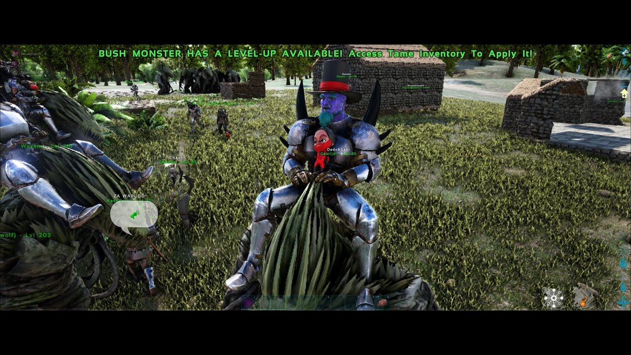 Ark 100 players fight to survive as 4 different races!