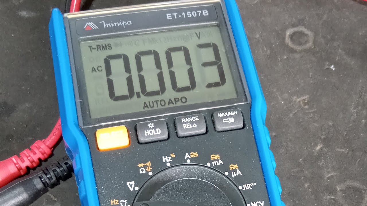 multímetro digital Minipa true RMS et1507b
