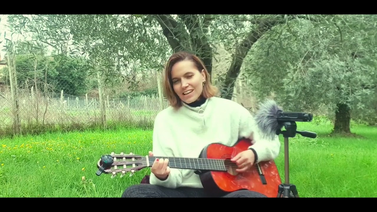 Calming acoustic singing | 13 minutes Voice & guitar music | Aria Falco
