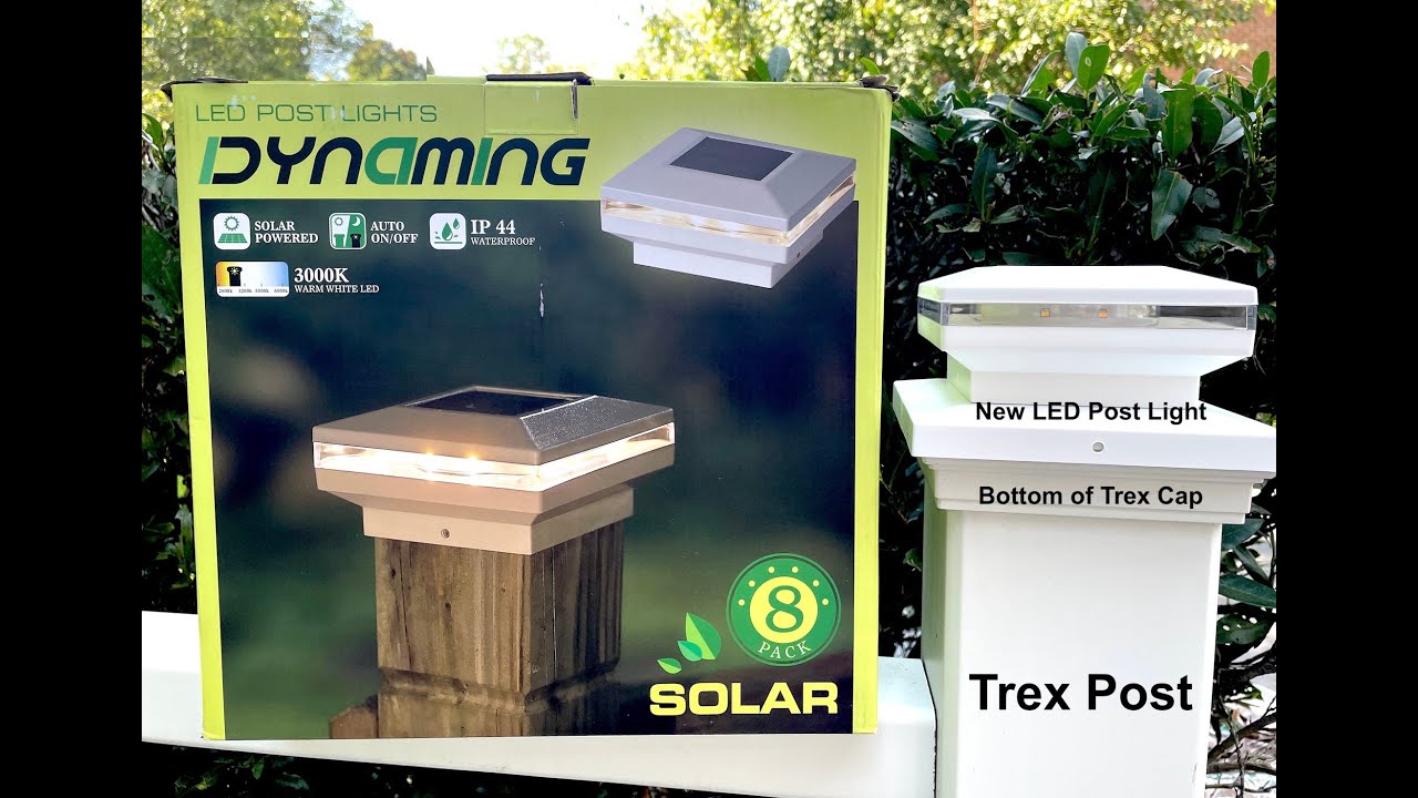 Trex Deck Post Solar LED Hack - 18 Lights under $150 - UPDATE  10/10/2025