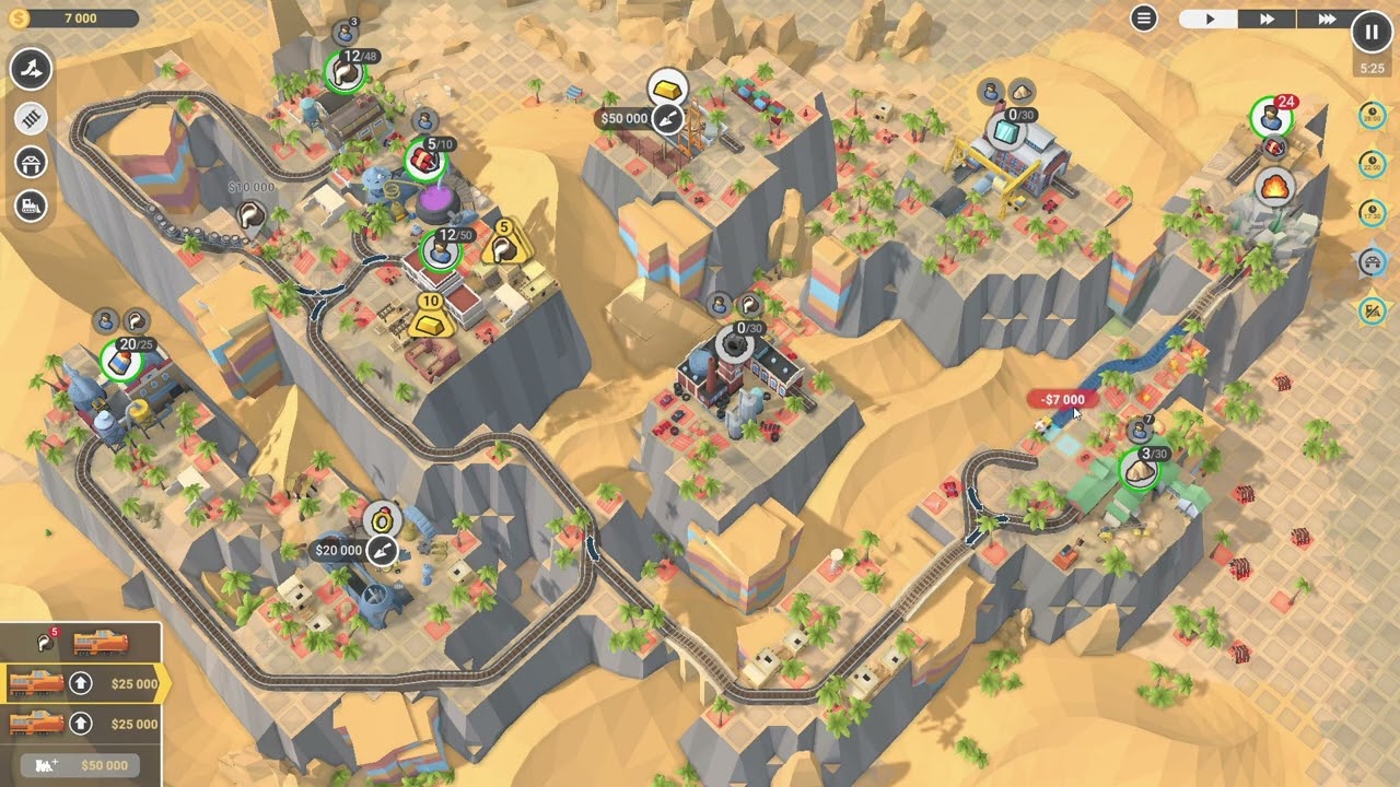 Train Valley 2 DLC (Workshop Gems. Ruby) Level 27:A Line In The Sand