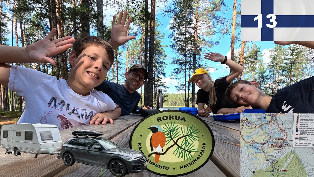 Papa allein auf Rundreise mit drei Kindern und Hund - Rokua NATIONALPARK   Finnland 2024#13
