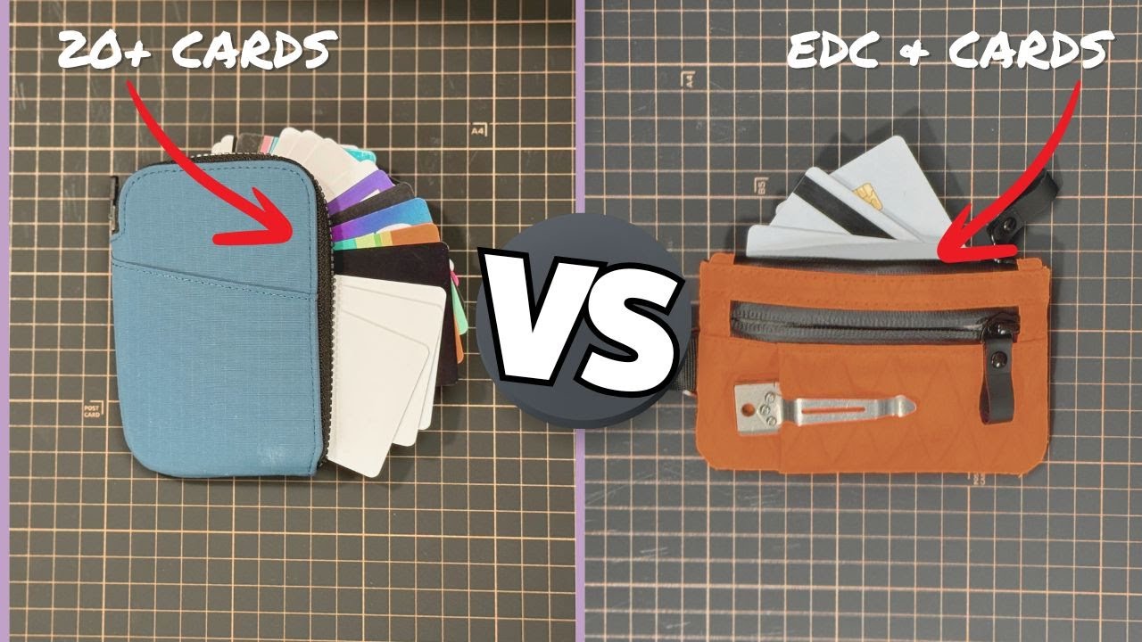 Zip Card Pouch vs.  Zip Card Holder &ndash; Alpaka Compact EDC Wallet Showdown