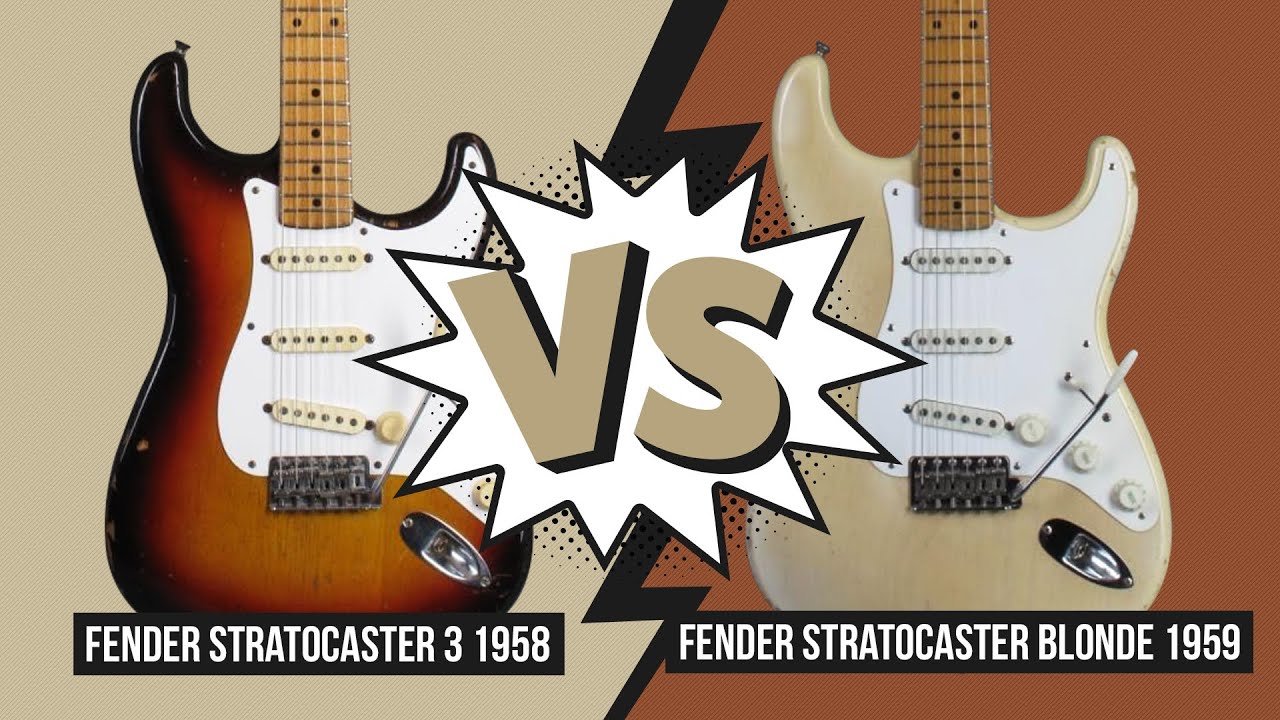 Audio Comparison - 1959 Fender Stratocaster vs. 1958 Fender Stratocaster  (no talking)
