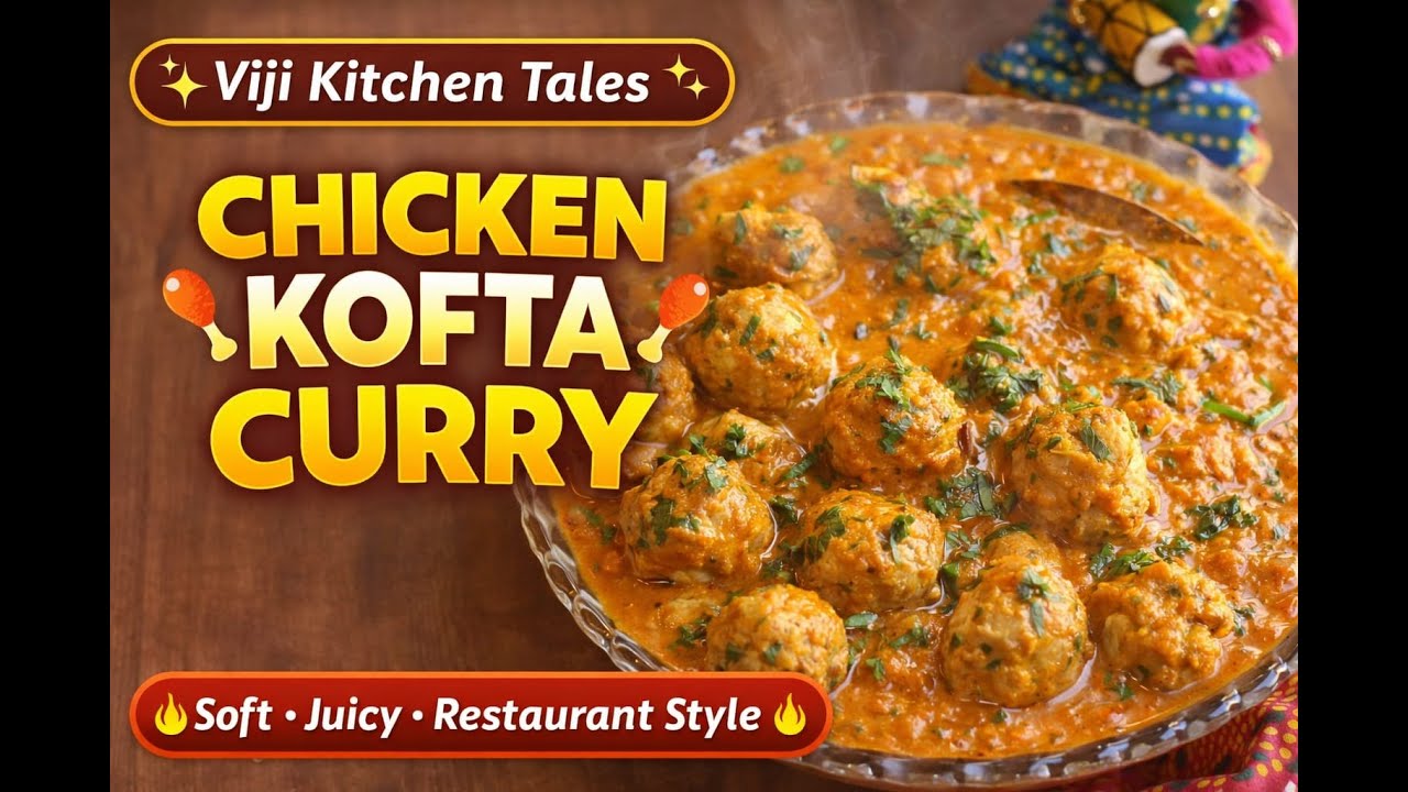 CHICKEN KOFTA CURRY - SOFT, JUICY, RESTAURANT STYLE - MUST TRY RECEIPE