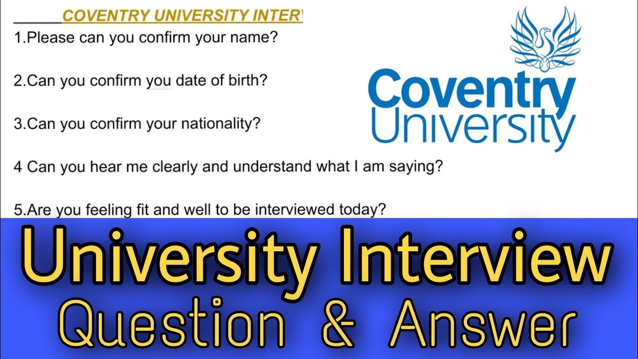 Coventry University Credibility Interview | Pre cas interview Coventry University | UK interview