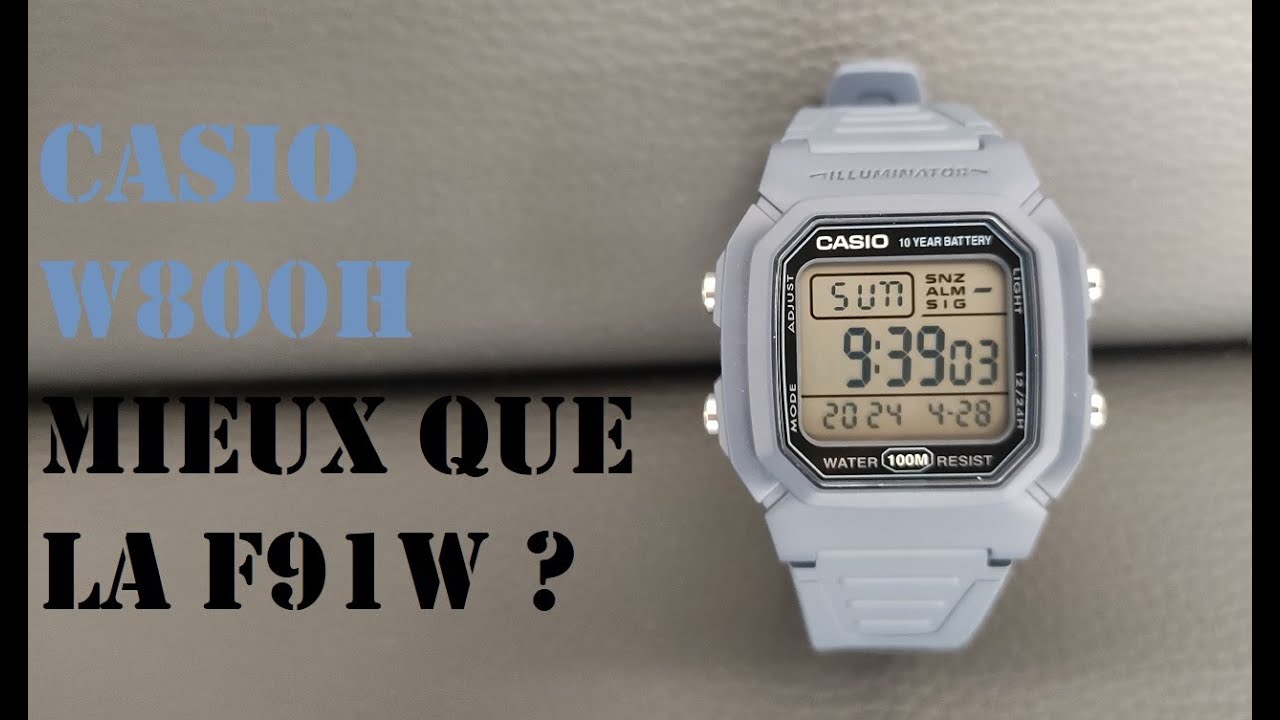 CASIO W800h, une petite Casio qui mérite d'être connue !