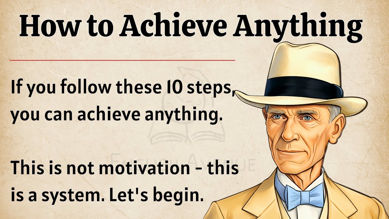 How to Achieve Anything || Learn English Through Motivation 🔥 || Graded Reader || Improve English ✅️