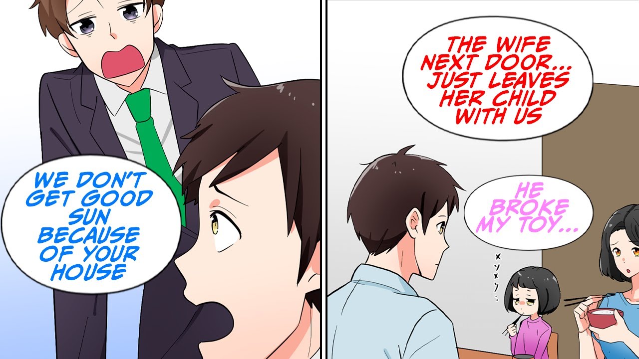 Co-worker at work who is a pain moves in next door to my new home and is a nuisance [Manga Dub]