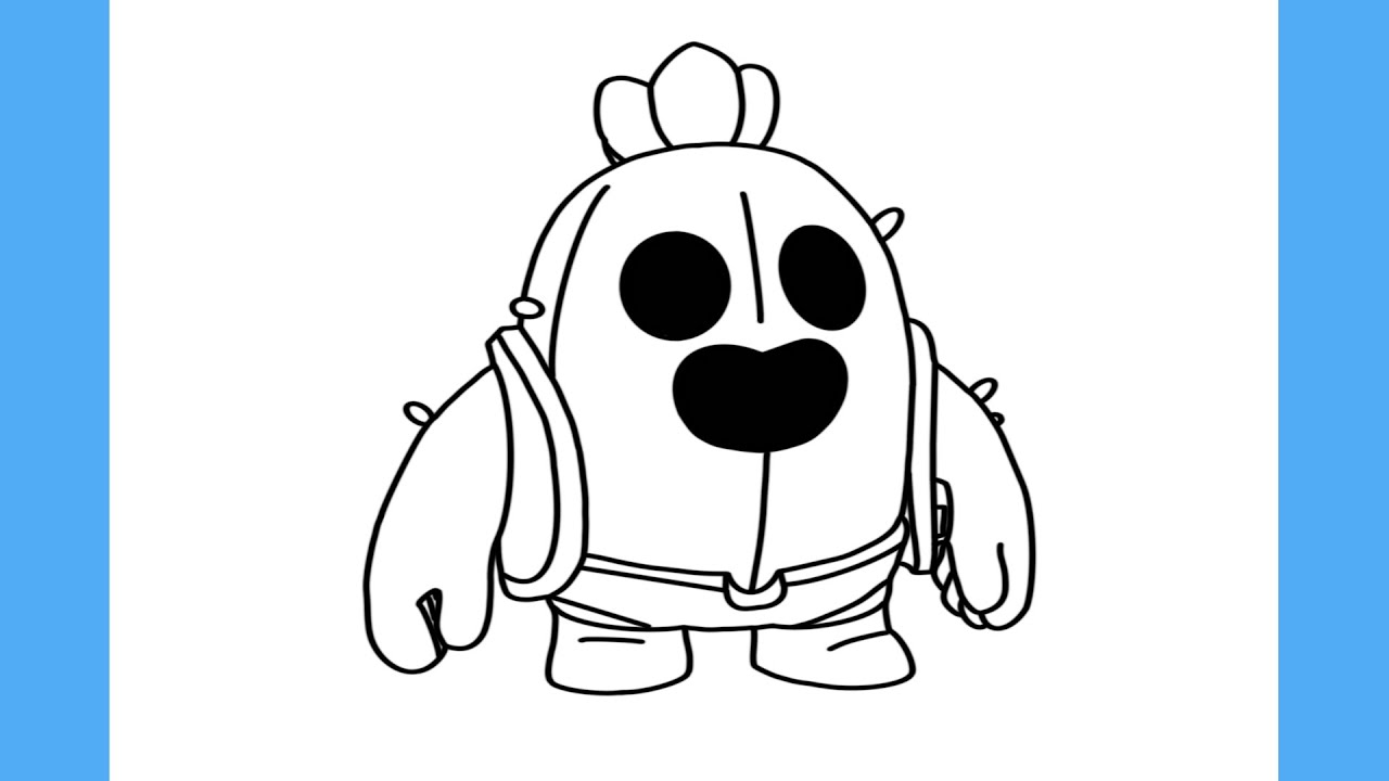 COMO DESENHAR O SPIKE BRAWL STARS