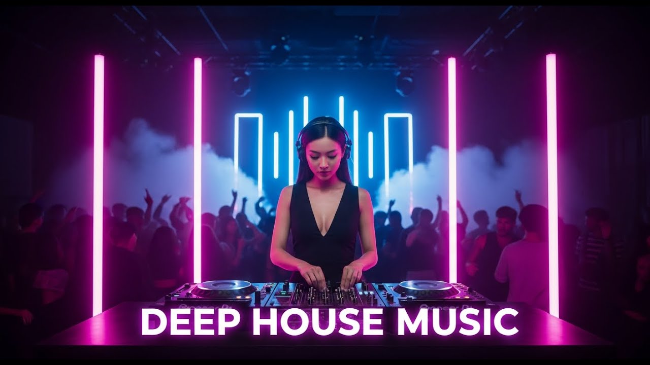 Deep House Neon Free Music 🌈 Deep Bass House Beats for Party Nights and Dance Mood