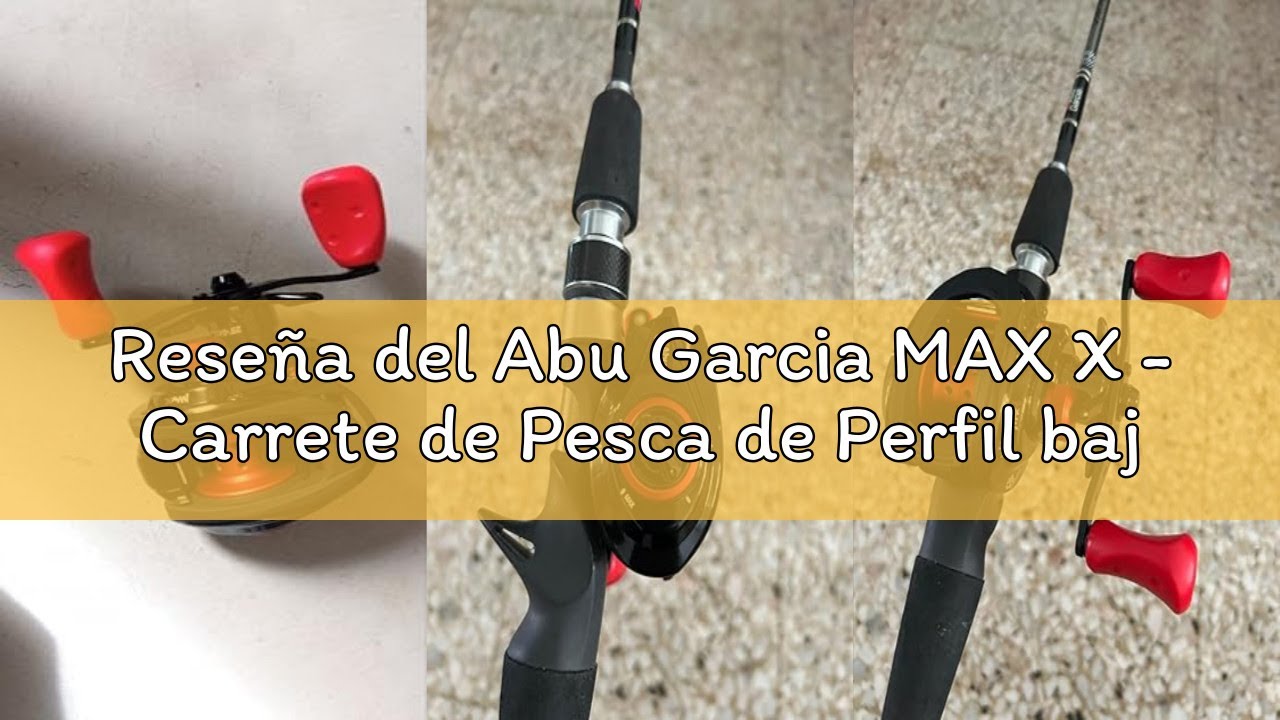 Reseña del Abu Garcia MAX X - Carrete de Pesca de Perfil bajo, Carrete de fundición Rojo y Negro par