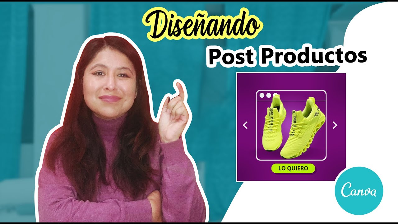 Post de productos de zapatillas con Canva