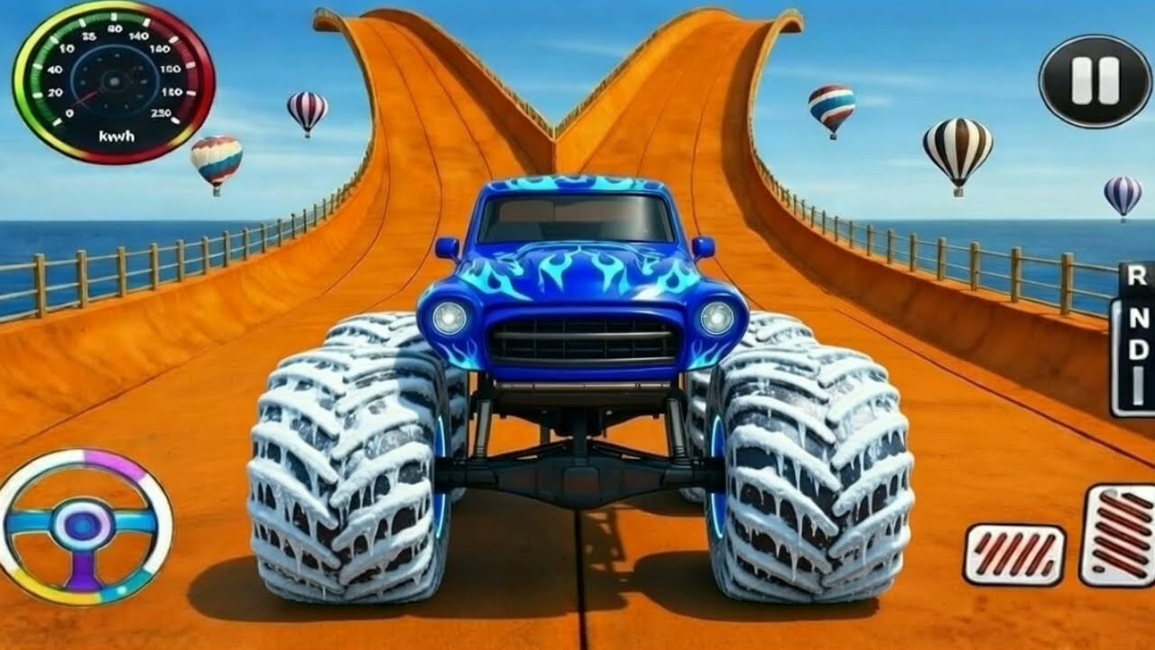 Monster Truck Extreme Stunt 😱 | High Ramp Challenge | Epic Gameplay