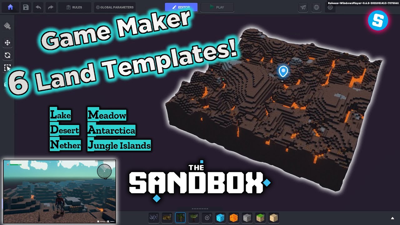 The SANDBOX Game Maker Land Templates - Get Started Creating Your Metaverse With 6 Provided Themes