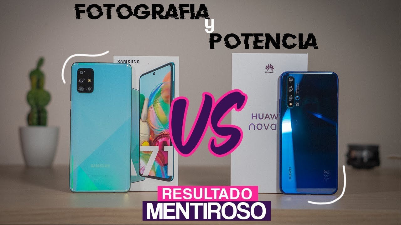 NOVA 5T vs SAMSUNG A71😱│&iquest;Cu&aacute;l CONVIENE comprar en OCTUBRE 2020?🤔│Versus de FOTOS y RENDIMIENTO