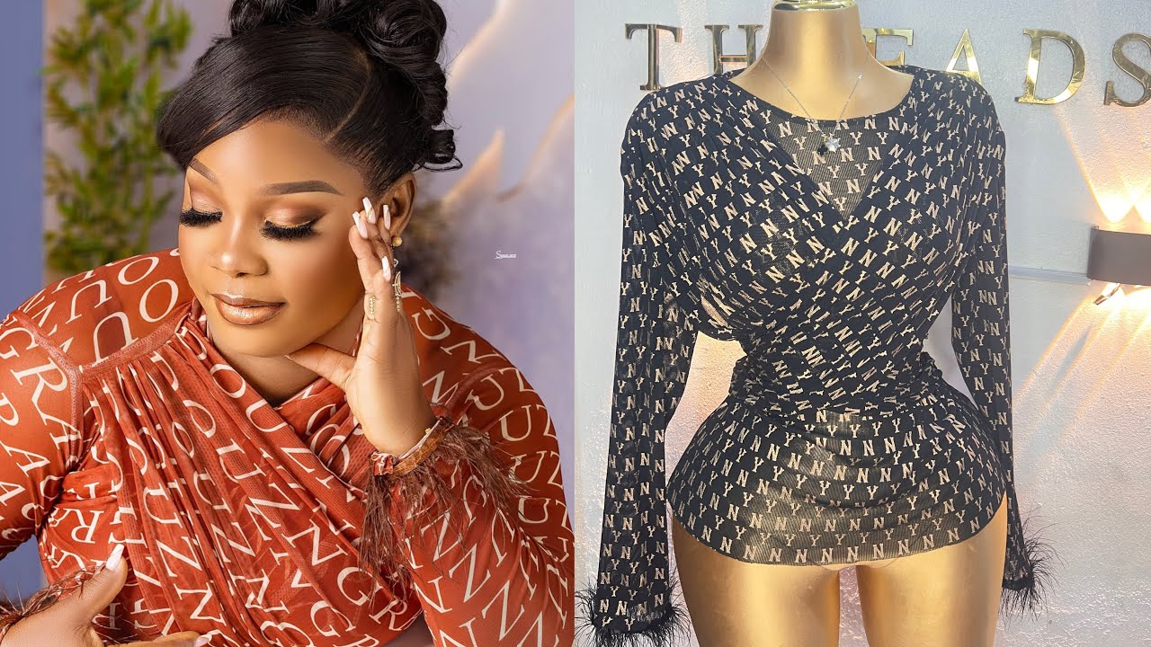 How to Sew a Stylish Criss Cross Mesh Top with Dramatic Feathers Sleeves