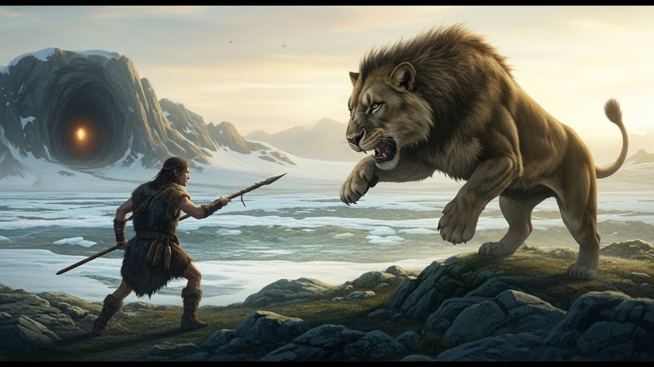 The Lion Age Hunter | Man vs. Ice Age Lion— A Battle That Shaped Humanity