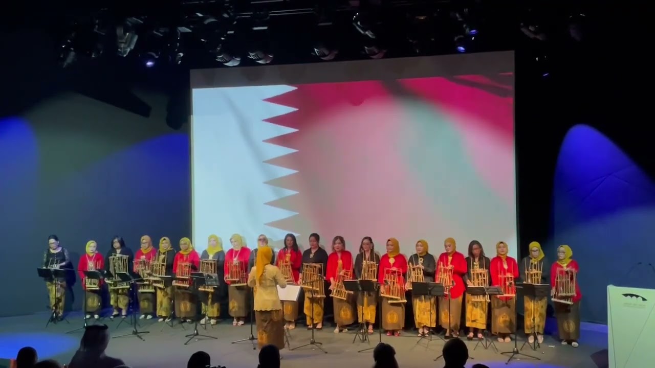 ILA-Angklung | As Salam Al Amiri - Qatar National Anthem | National Museum of Qatar - 12 Feb 2024