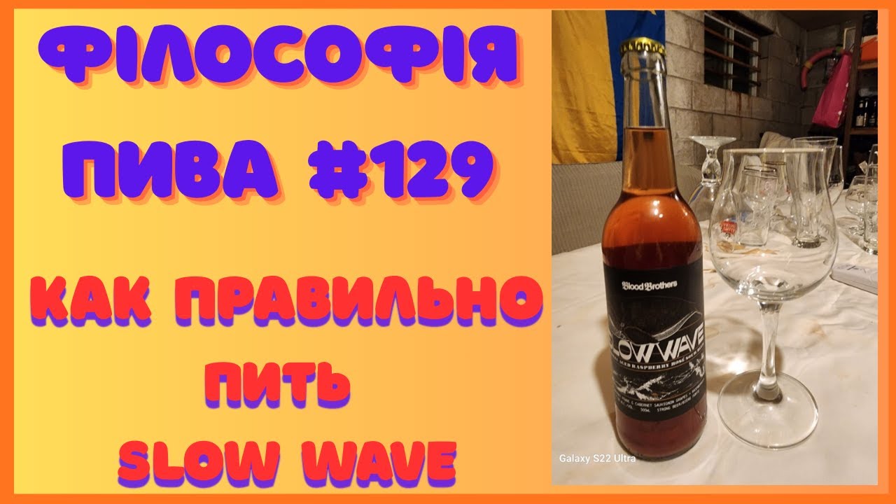 Філософія пива #129 — Slow Wave (Blood Brothers) | Кислый эль как медитация
