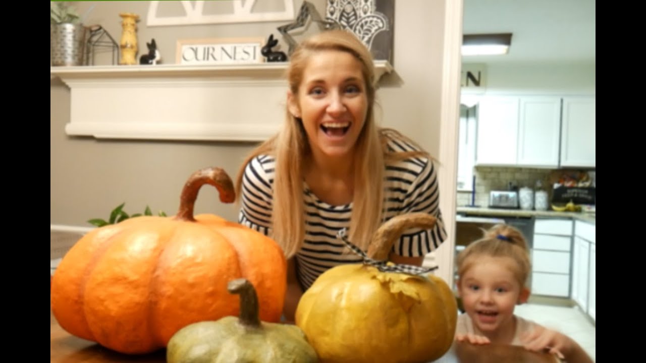 Paper Mache Pumpkin Tutorial