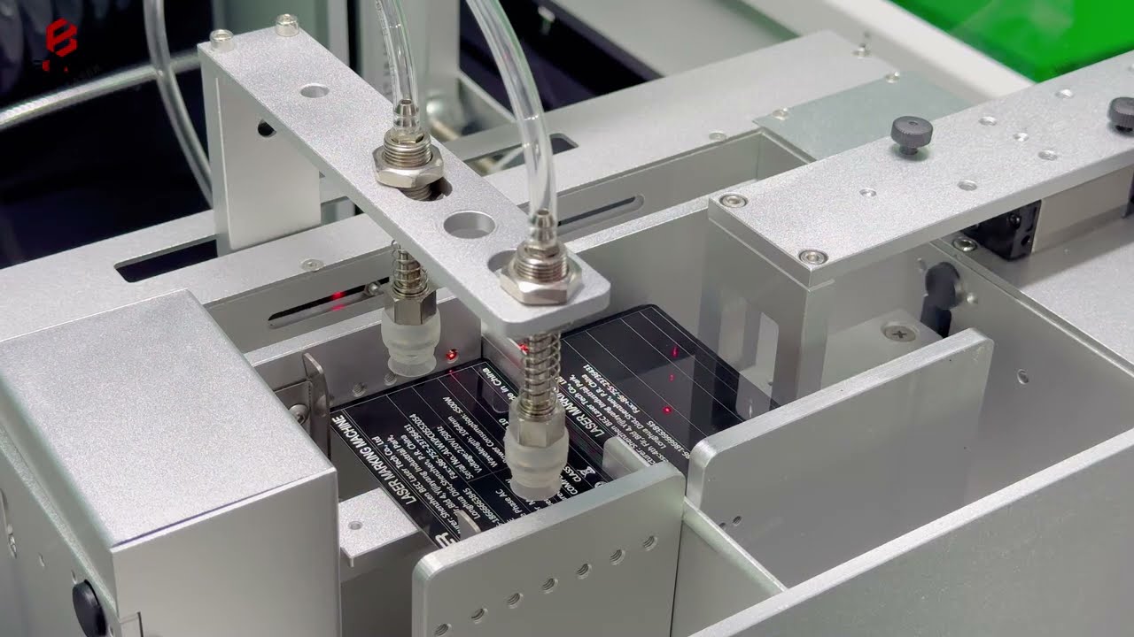 Pick and Place Nameplate Laser Marking System for Tag Laser Marking from Beclaser #beclaser