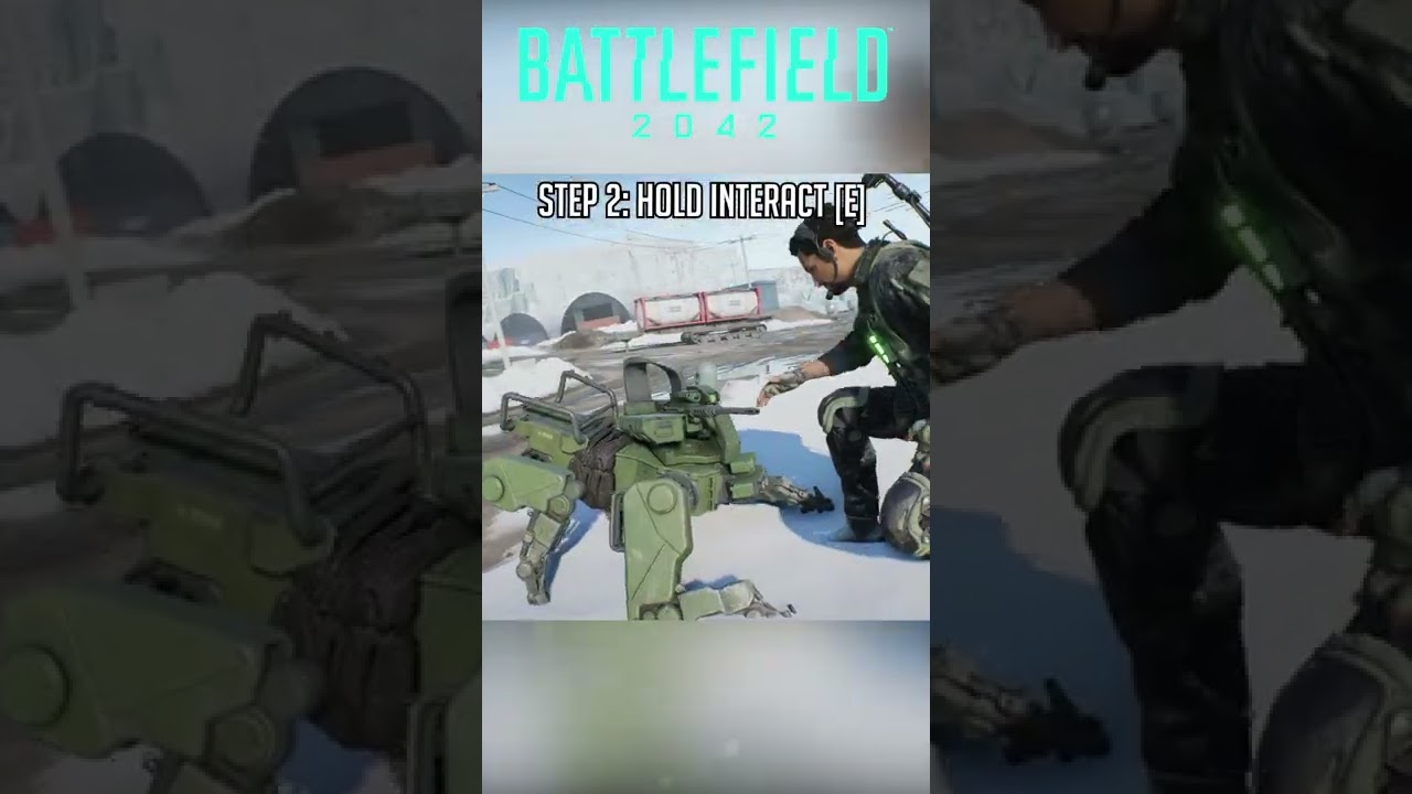 How To Pet The Robot Dog In Battlefield 2042 #Battlefield #Shorts