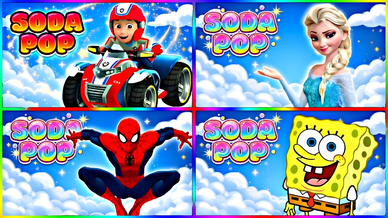 PAW PATROL 🆚 FROZEN 🆚 SPIDERMAN 🆚 SPONGEBOB x GOLDEN 🎶 Who Is Best! COLOR BATTLE #170