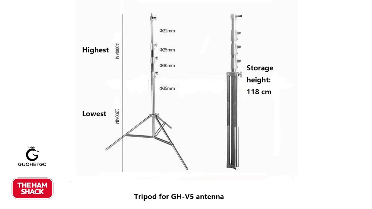 Guohetec Tripod and Antenna GH-V5