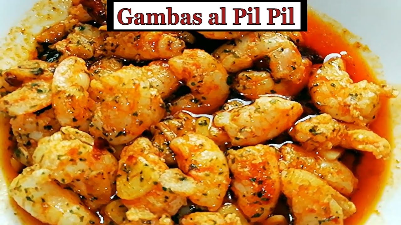 Gambas al Pil Pil o al Ajillo  Receta Andaluza