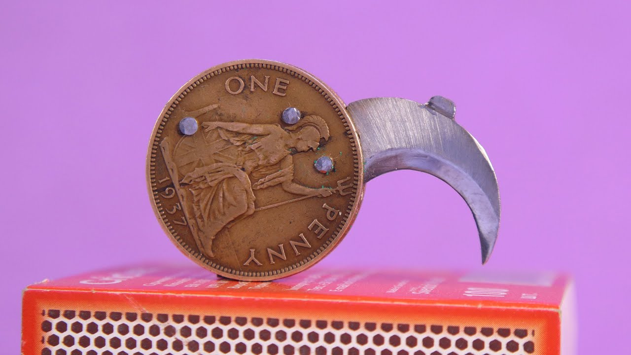 How to make a knife from a coin.
