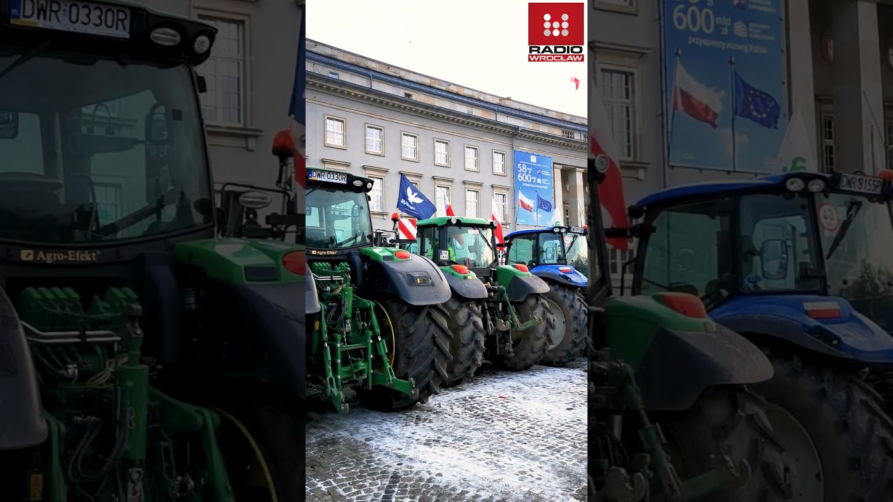 Rolnicy protestują we Wrocławiu