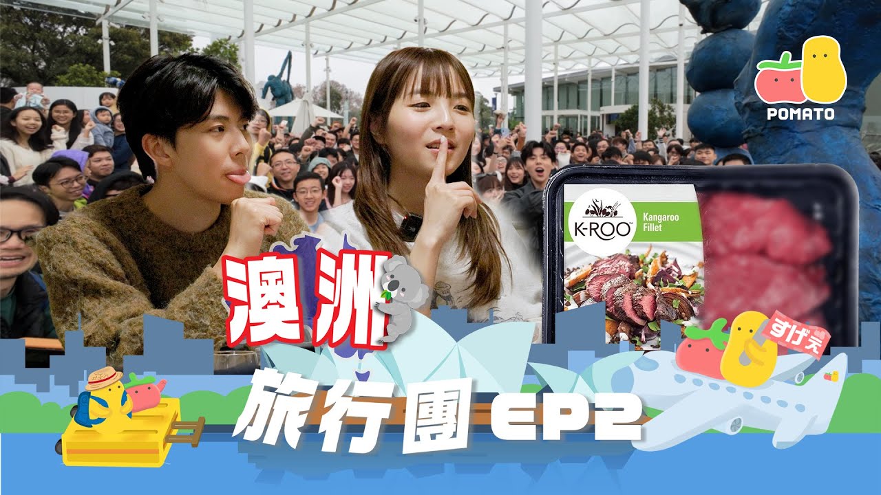 【薯茄旅行團 ✈️ 澳洲之旅🇦🇺 EP2】烹調袋鼠肉大比拼🦘！悉尼超過二百人嘅粉絲見面會！｜Pomato 小薯茄