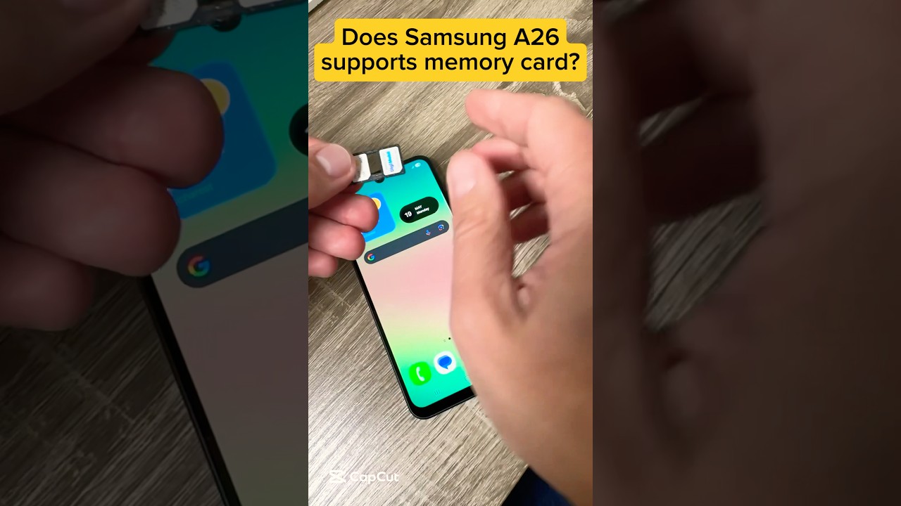 Does Samsung Galaxy A26 5G supports memory SD card? #samsunggalaxy #galaxya26 #samsungtips #shorts