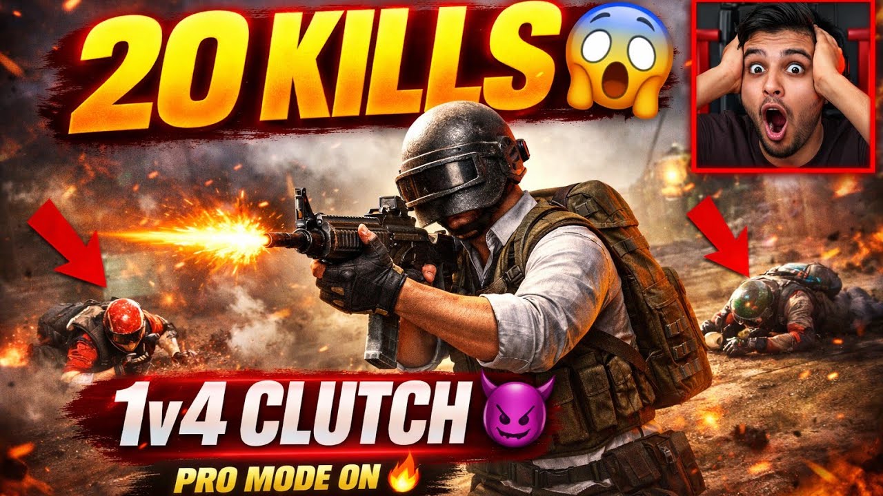 S.T.gemar.19 is live🔴 LIVE 20 Kills Challenge 😈 | 1v4 Clutch Gameplay | PUBG Pro Mode ON 💥