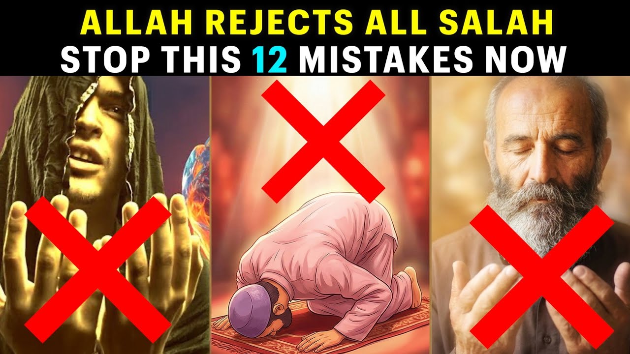 STOP – YOUR SALAH IS NOT BEING ACCEPTED IF YOU ARE DOING THESE 12 THINGS
