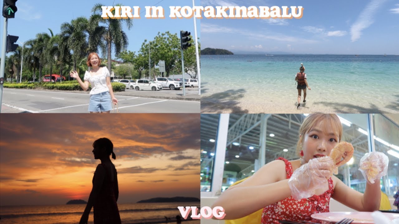 행복했던 코타키나발루 여행 VLOG #1 🏝:: 선데이 마켓,야시장,탄중아루 비치,쌍천,마무틱&마누칸