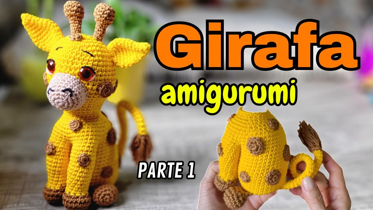 Girafa Amigurumi - passo a passo (parte 1/2)