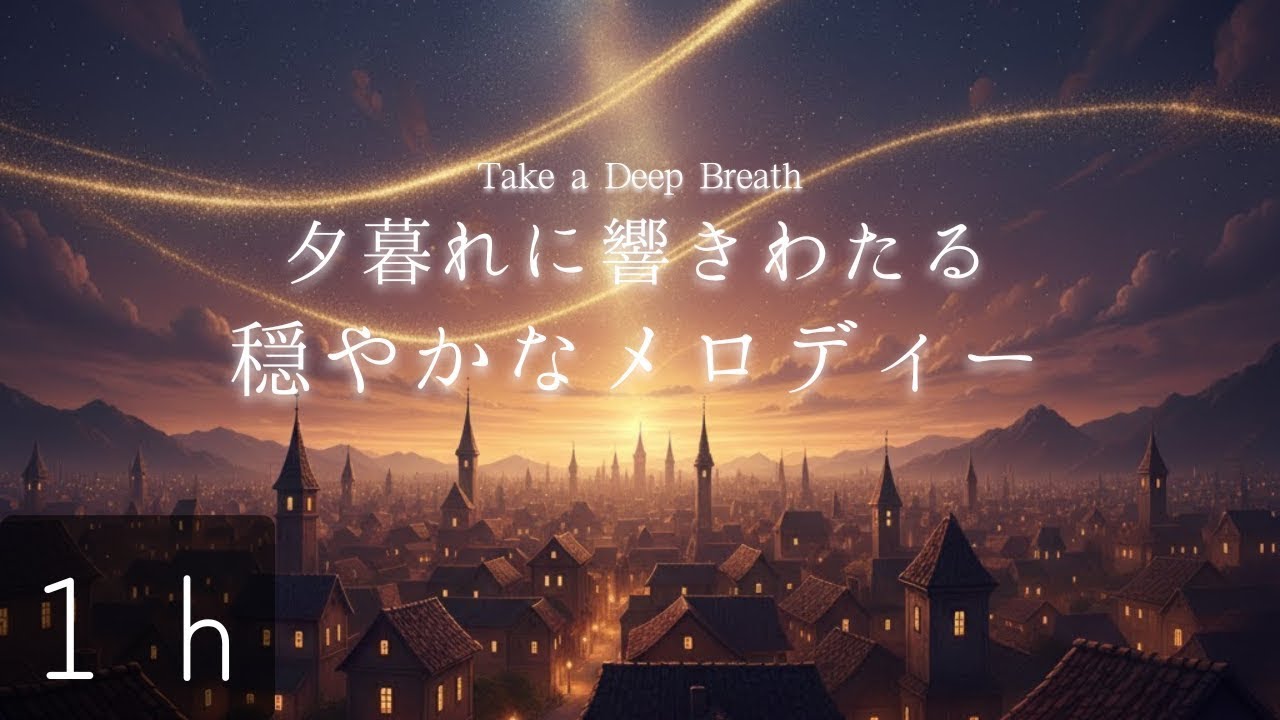 【睡眠用】夕暮れに響き渡る穏やかなメロディー | 優しいピアノ音楽 | 眠れないときに聞いてほしいBGＭ【再投稿】