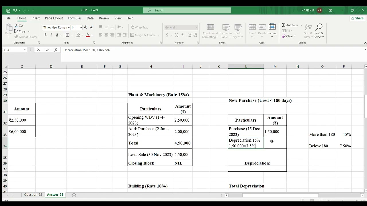MBA III Semester BCU Corporate Taxation 2025 Question Paper 5 Marks Problems.