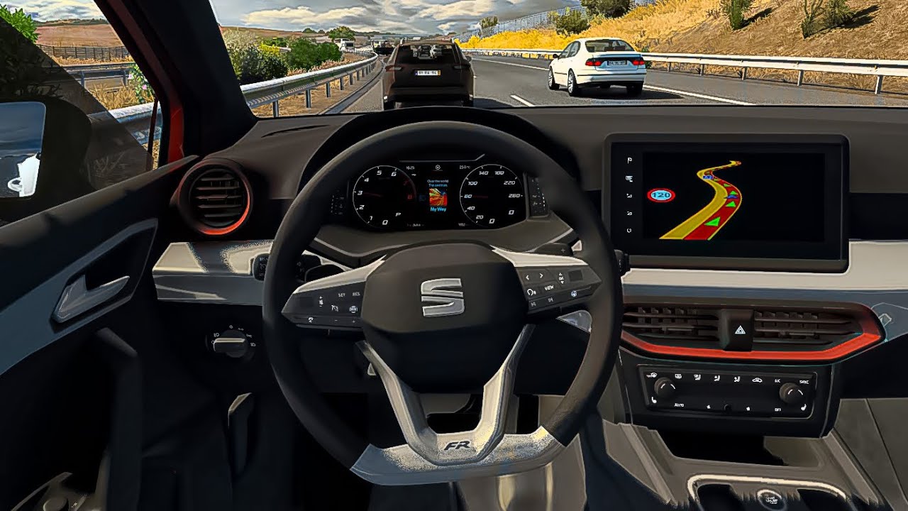 Seat Ibiza FR 2022 - Euro Truck Simulator 2 [Steering Wheel Gameplay]