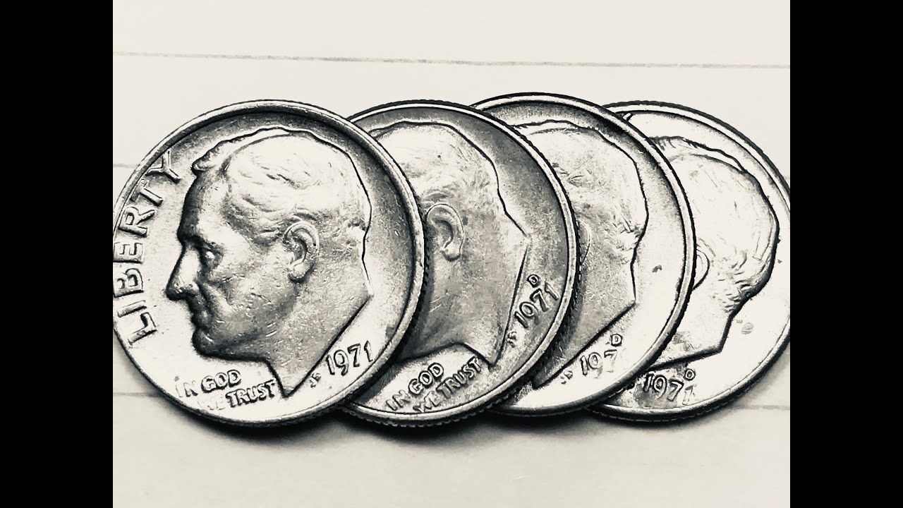 Valuable 1971 US Dimes - United States 10 Cent coins