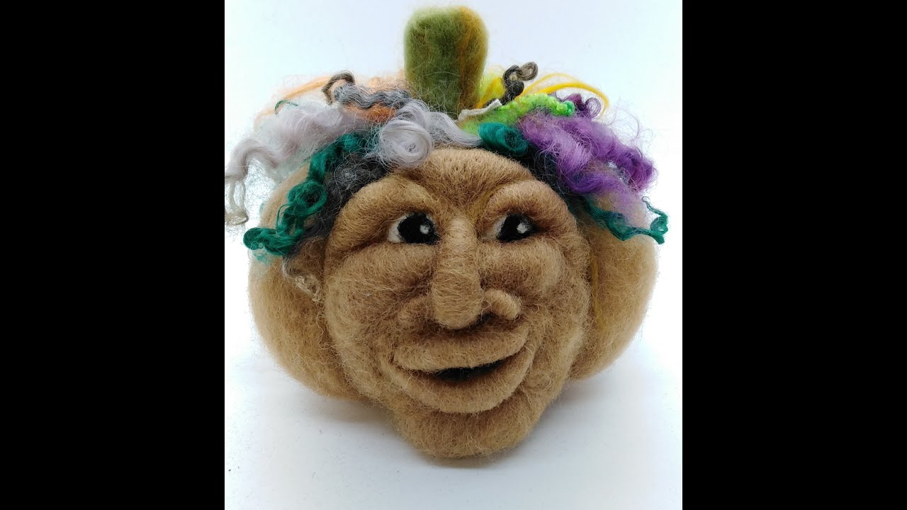 Needle felted pumpkin tutorial