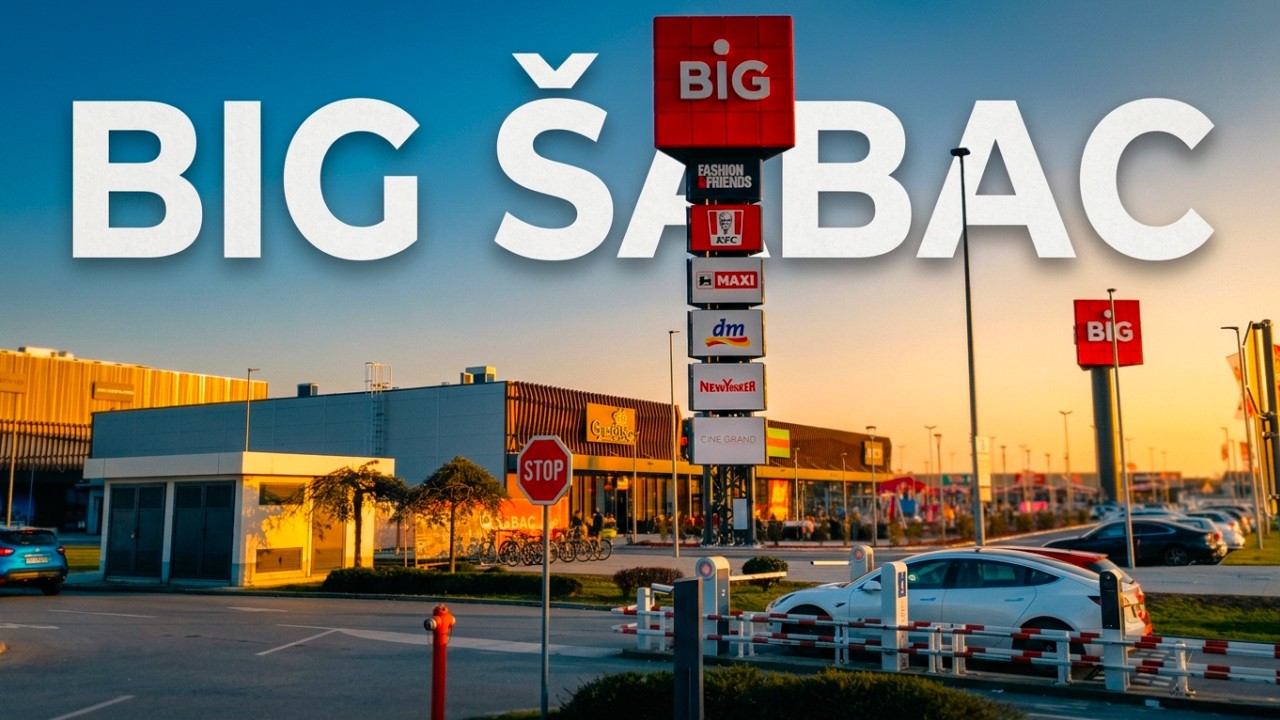 BIG Šabac – Šetnja kroz novi tržni centar | Prodavnice, kafići i atmosfera 4K