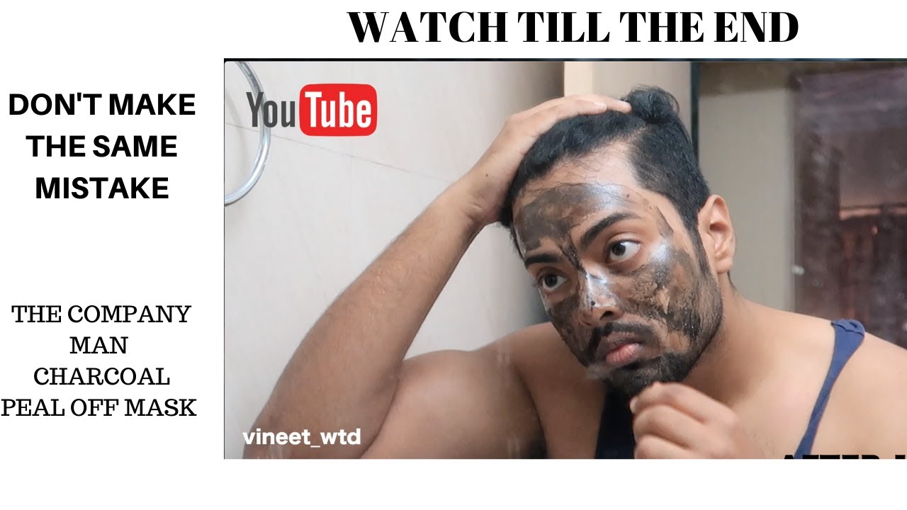 Charcoal Facewash The Man Company  Review| how to apply charcoal peel off Mask