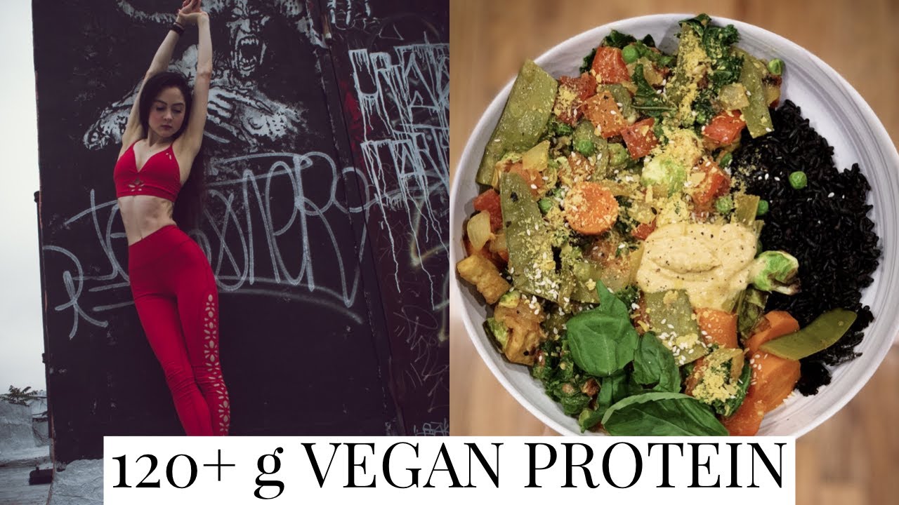 a full day of HIGH-PROTEIN VEGAN meals