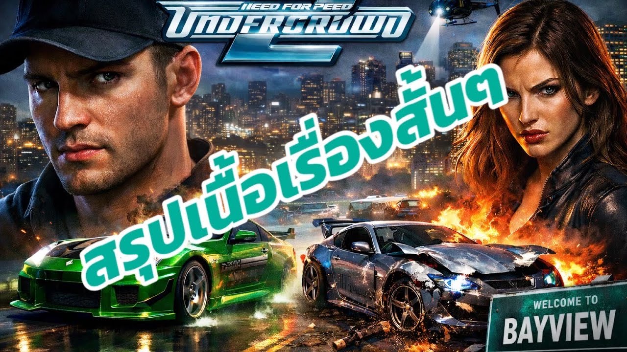 สรุปเนื้อเรื่อง NFSU2: จากจุดสูงสุดสู่ความแค้น และการทวงคืนตำนานที่ Bayview